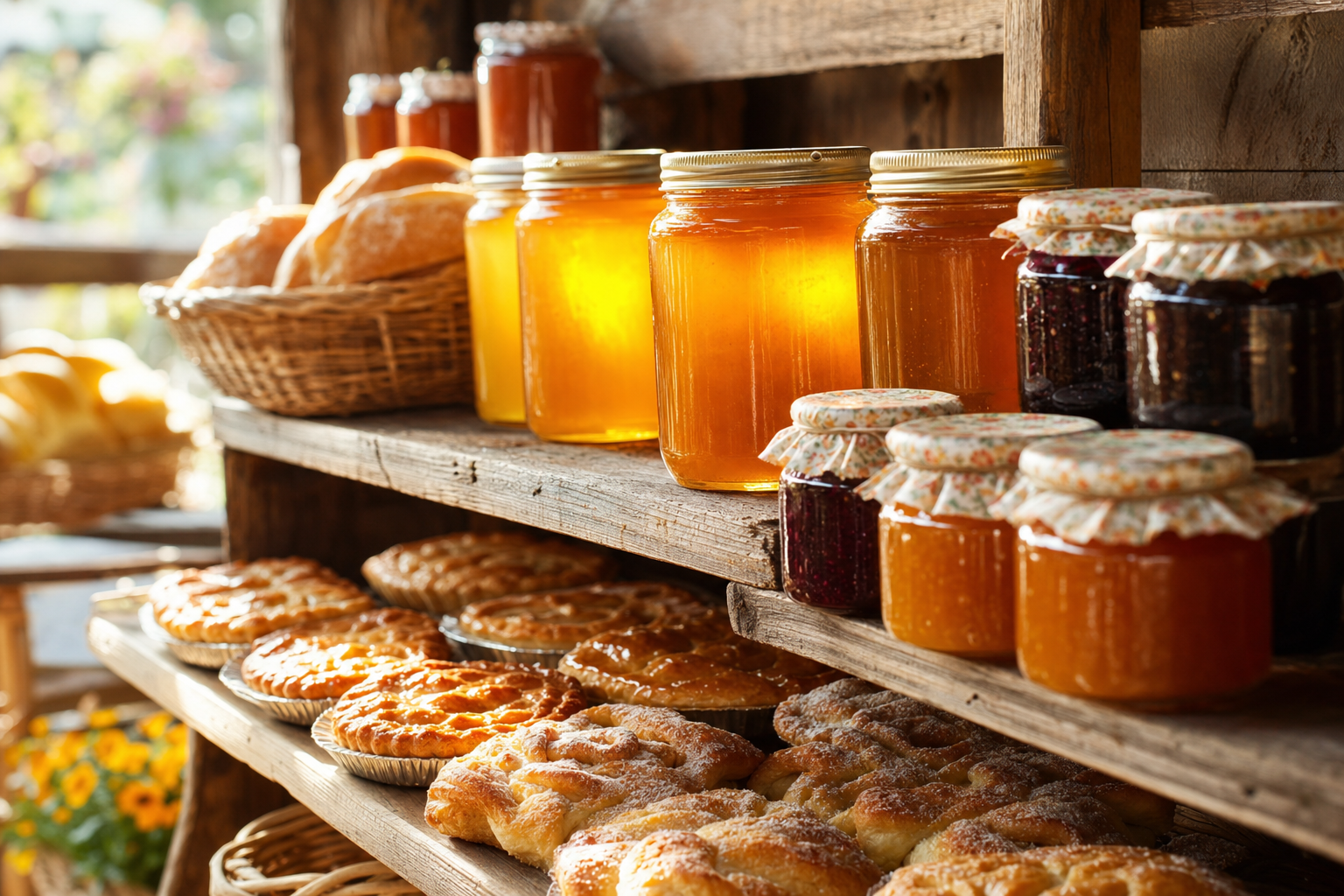 Fresh daily pastries and baked goods from Olga's